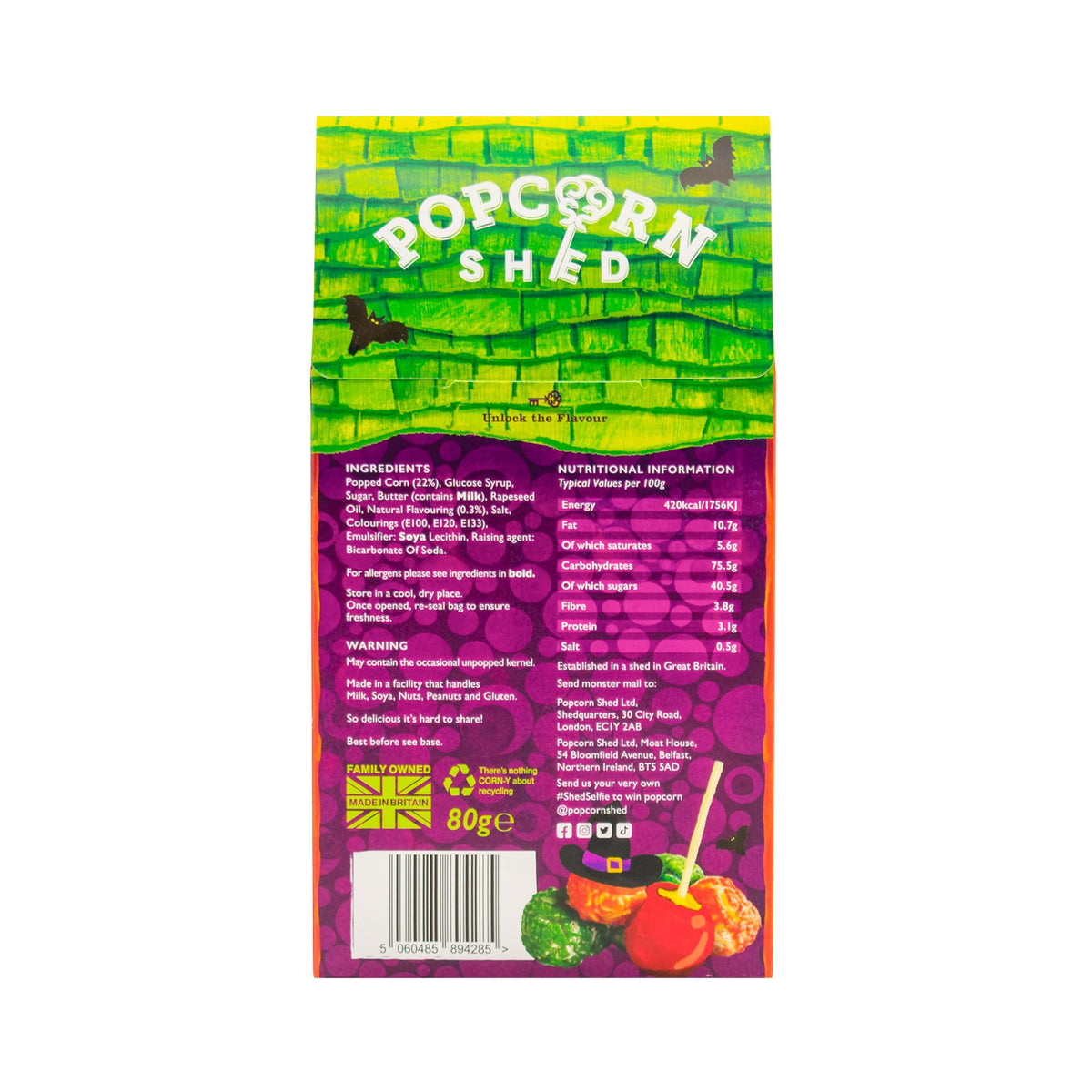 Popcorn Shed Toffee Apple Gourmet Popcorn - Sweet & Tangy Flavour | 80g 2