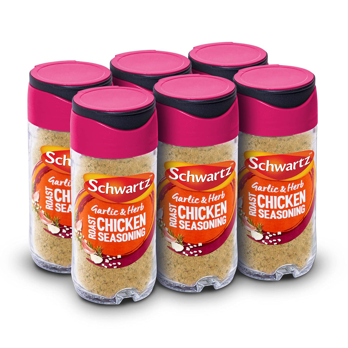 Schwartz Garlic & Herb Roast Chicken Seasoning - 53g Jar (Pack of 6)