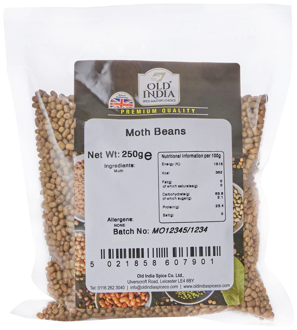 Old India Moth Beans - 100% Natural, Additive-Free | 250g Whole Beans 1