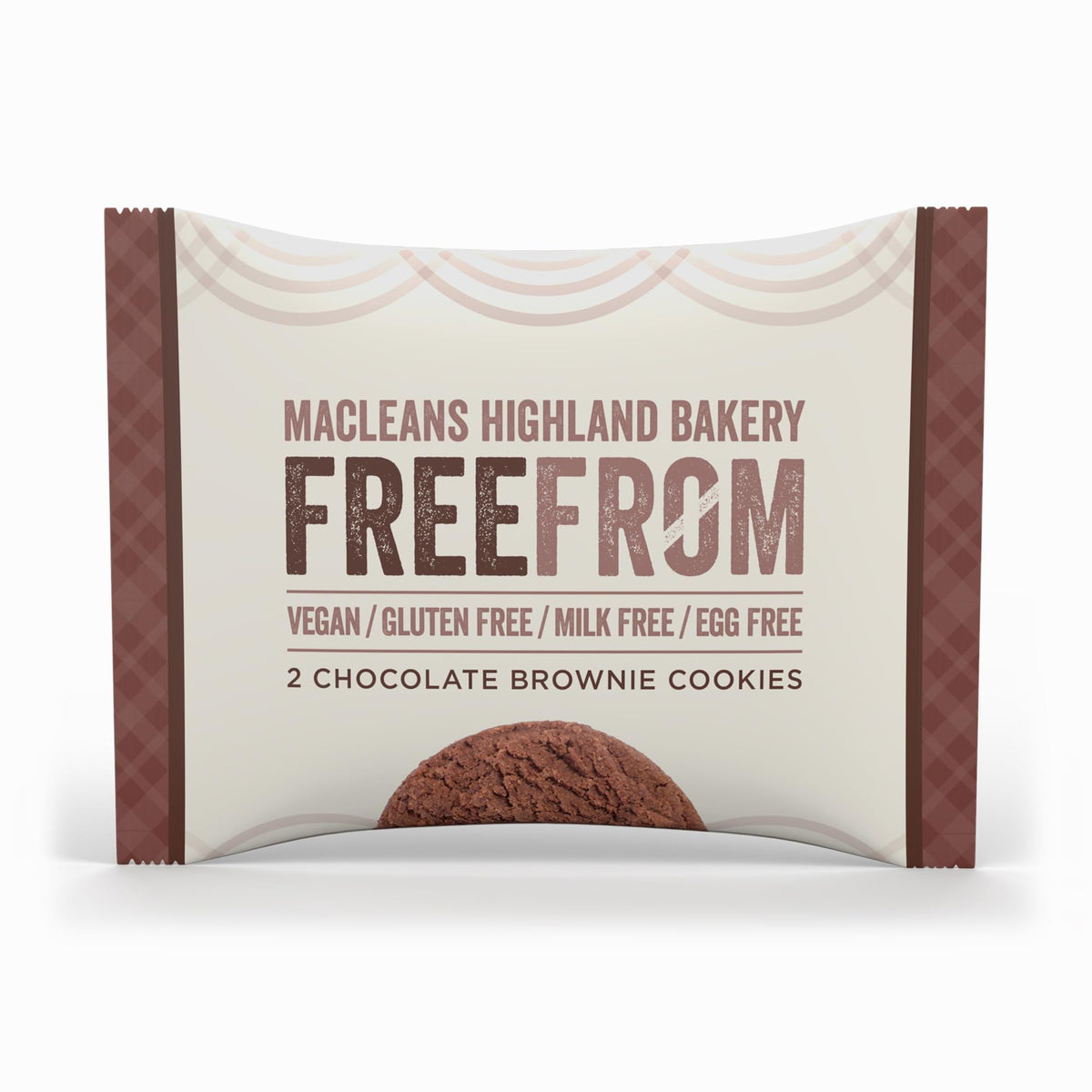 Maclean's Highland Bakery Free From Twin Pack Chocolate Brownie Cookies - 24 Packs x 30g