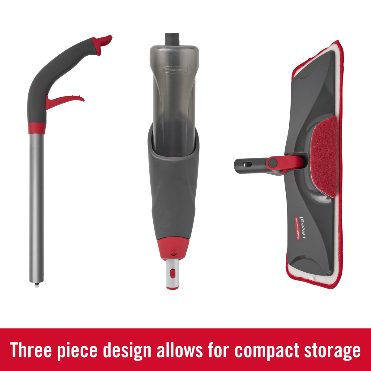 Rubbermaid Microfiber Reveal Spray Mop Floor Cleaning Kit - Removes 99% of Dust & Allergens | Multi-Surface Use | Includes 3 Pads