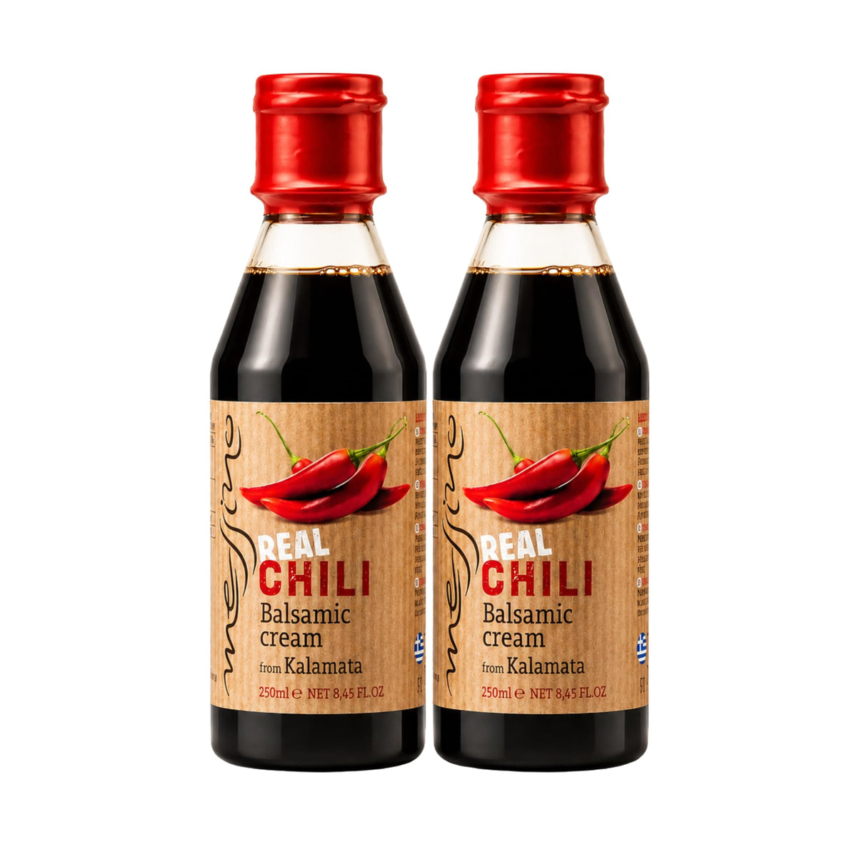 Messino Greek Balsamic Cream With Real Chili - 2 x 250 ml