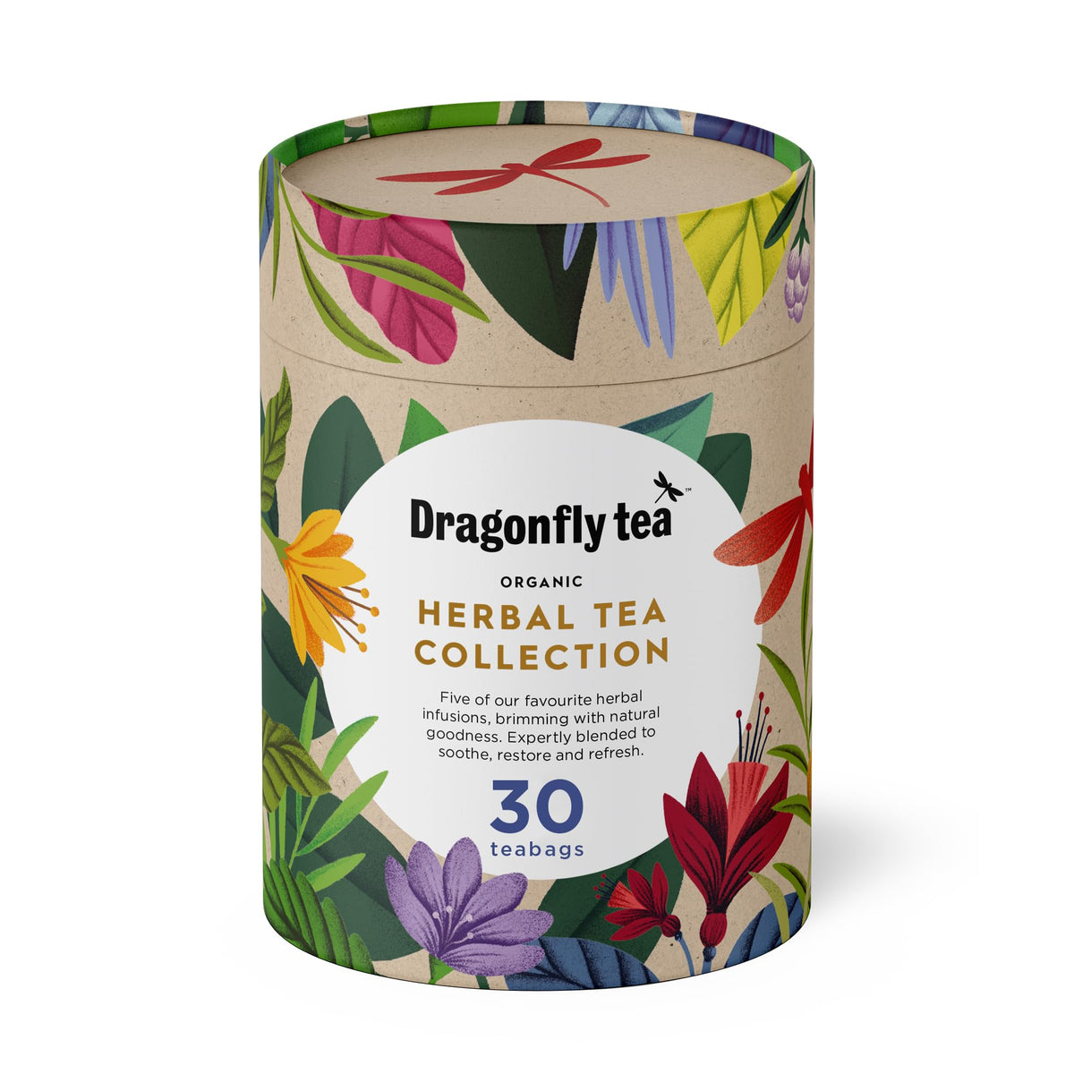 Dragonfly Organic Herbal Tea Gift Collection - 30 Teabags | Relaxation | Stress Relief