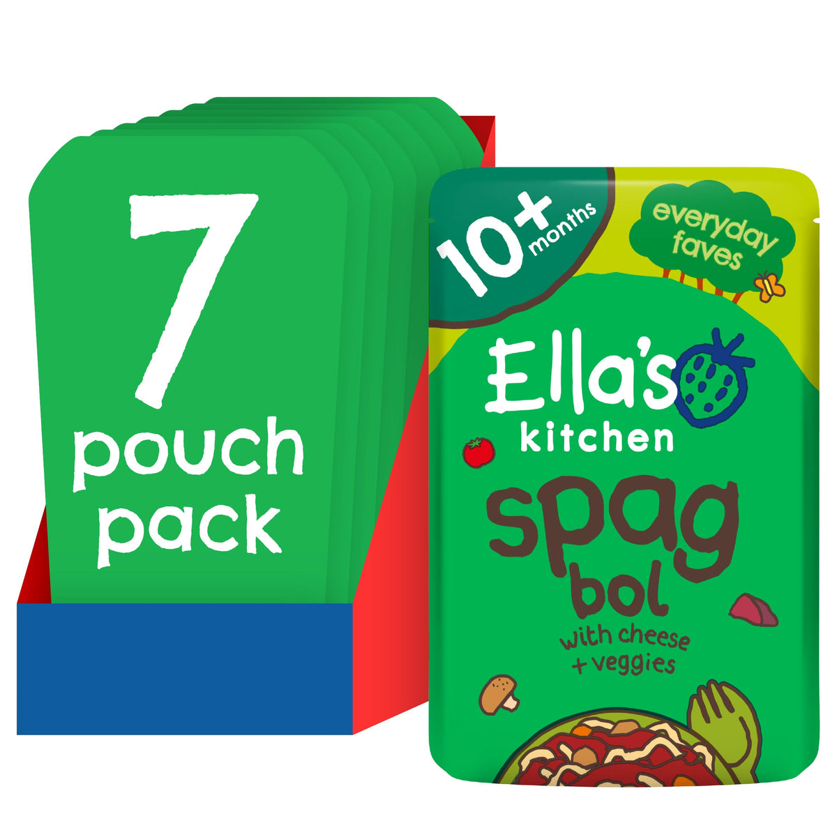 Ella's Kitchen Organic Spaghetti Bolognese - Stage 3 (10 Months+) | 190g Pouch