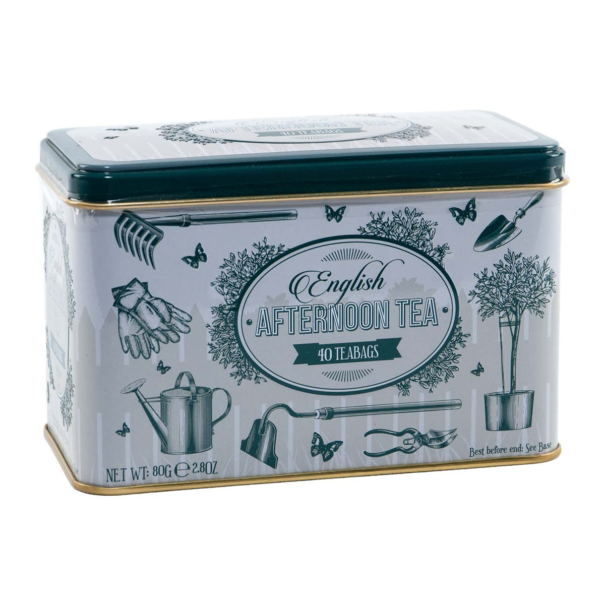 New English Teas Garden Tea Tin - 40 English Afternoon Teabags 1