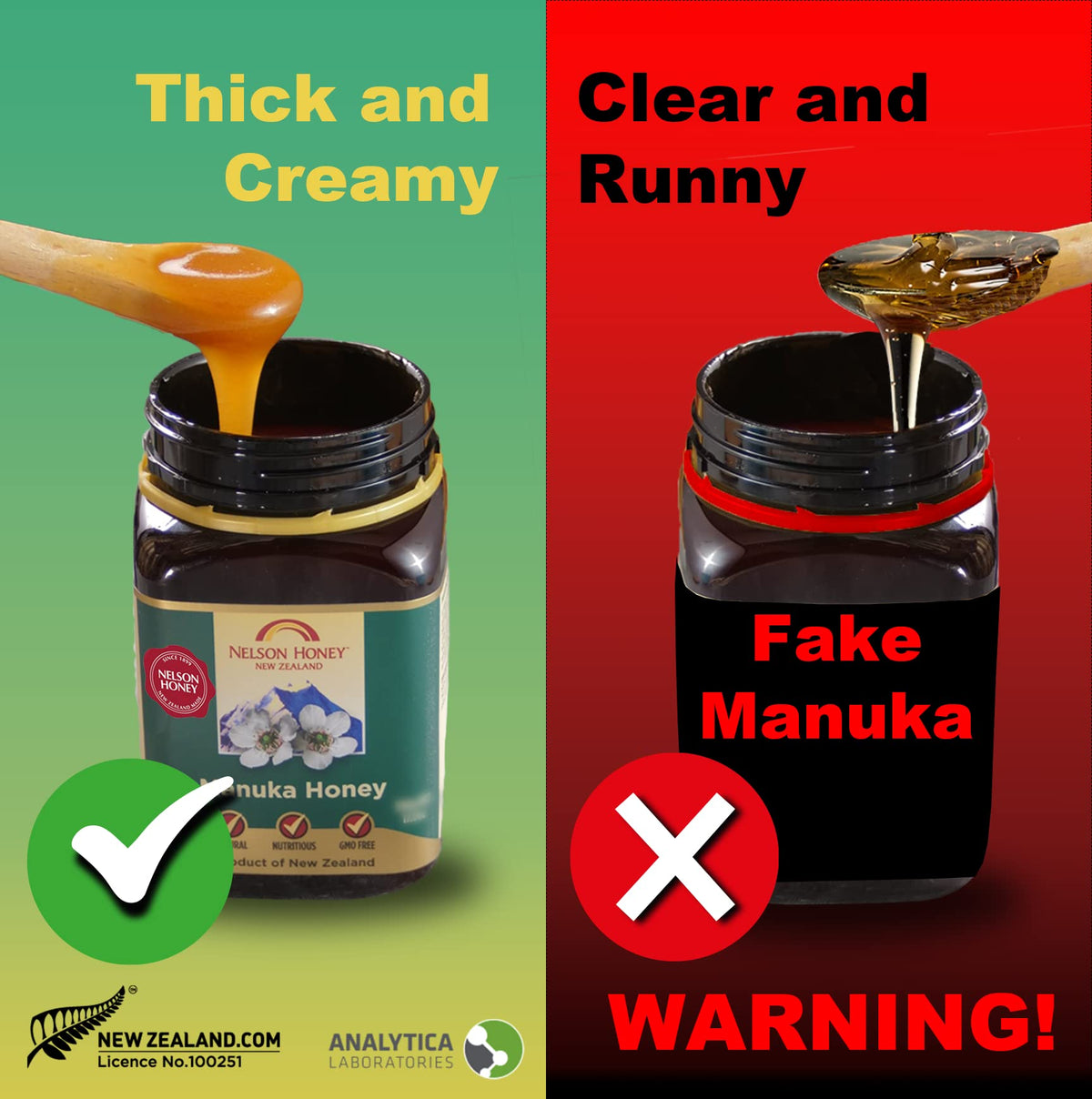 Nelson Honey New Zealand Manuka Honey 550+ MGO - 500g 3