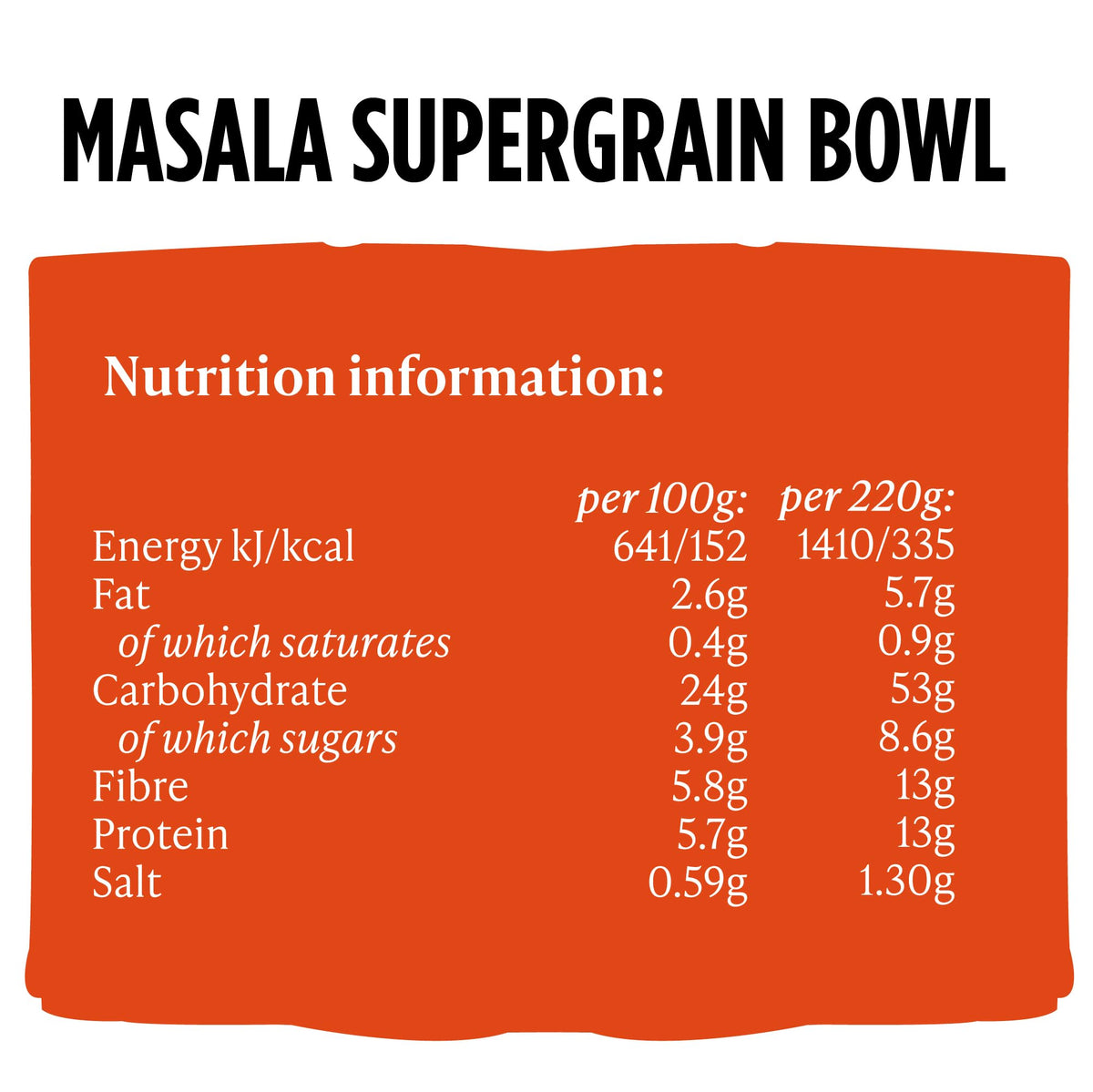 Merchant Gourmet Masala Supergrain Bowl - High Protein & Fibre | Vegan Friendly | 220g (Pack of 6) 6