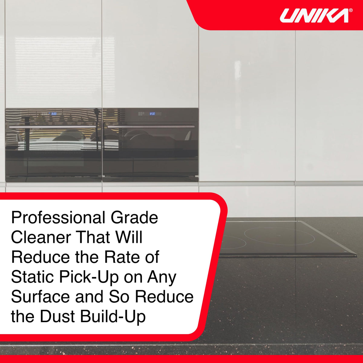 Unika Gloss Surface Cleaner - Streak-Free Shine for Gloss, Glass & Chrome | 500ml Lemon Scent 4