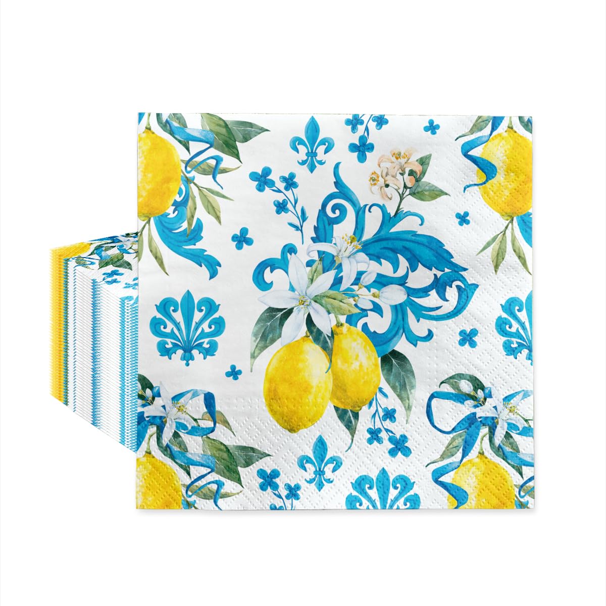 PAW Decor Collection Paper Napkins - Sicilian Floral Whimsy | 33 x 33 cm | 20 Pack