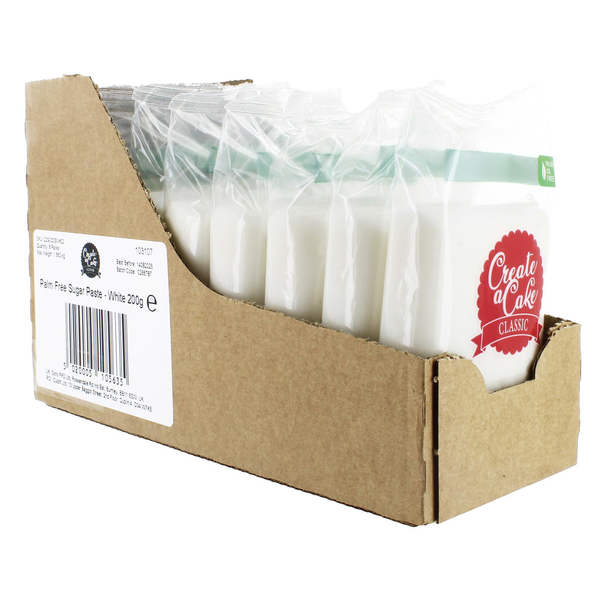 Create A Cake White Ready to Roll Fondant Icing - 1.6kg | Palm Free | Easy to Use 4