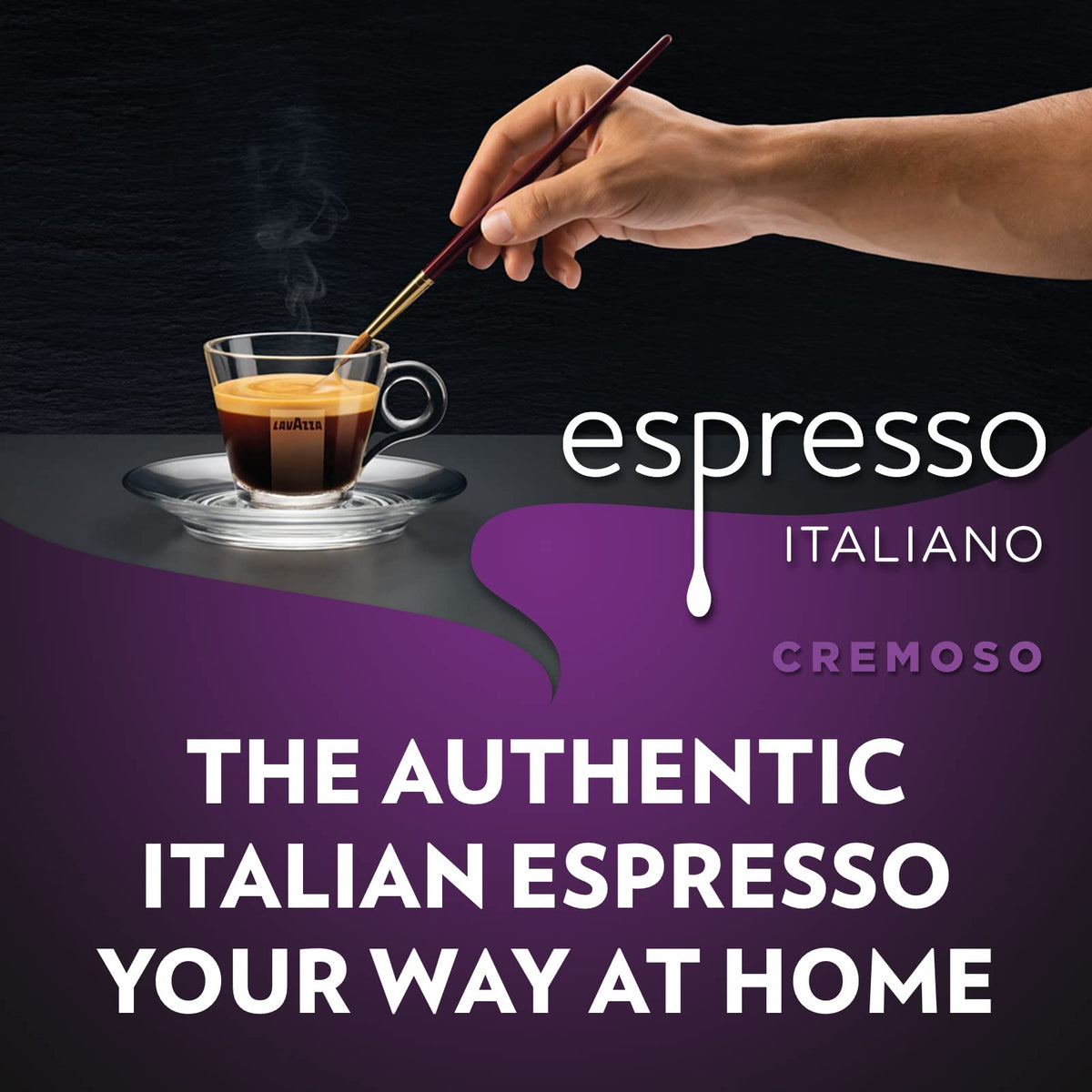 Lavazza Espresso Cremoso Whole Coffee Beans - 1kg Pack, Medium Roast, 100% Arabica