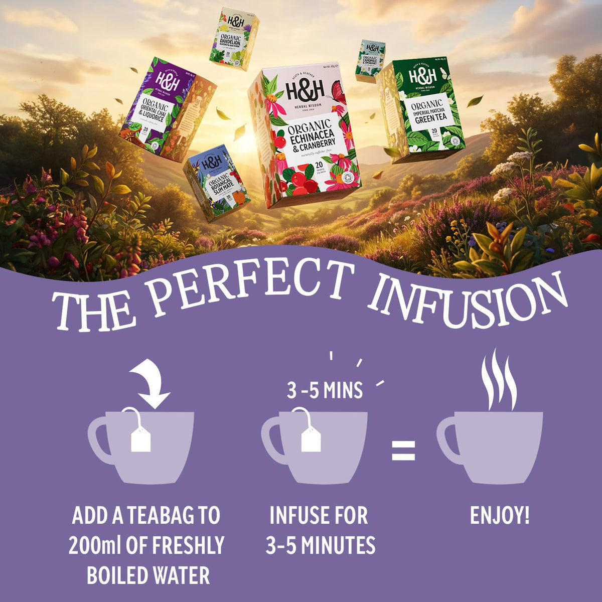Heath & Heather Organic After Dinner Seed Supreme Herbal Tea - Supports Digestion | 120 Teabags | Caffeine-Free 4
