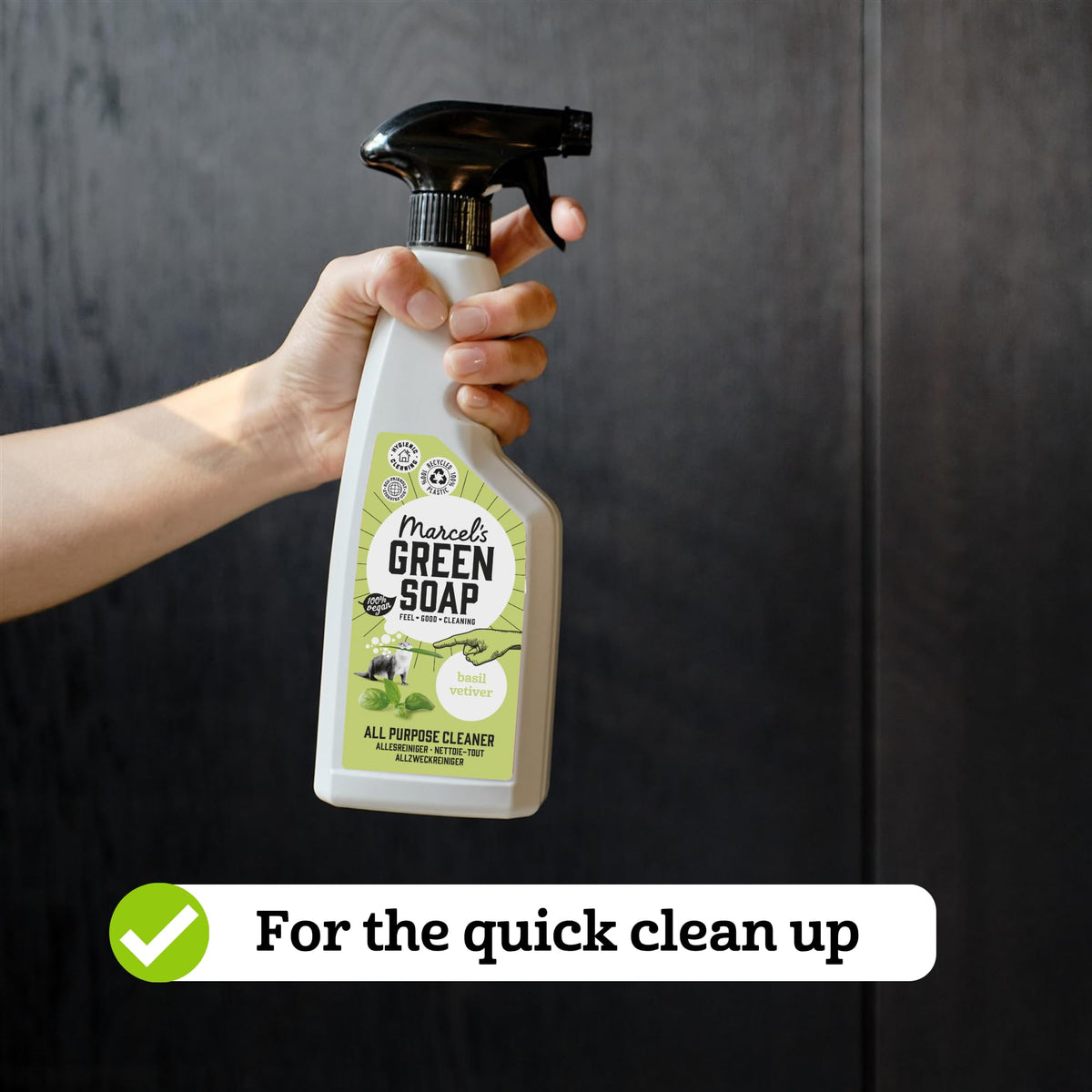 Marcel's Green Soap All-Purpose Cleaner Spray - Basil & Vetiver Scent - 500 ml 3