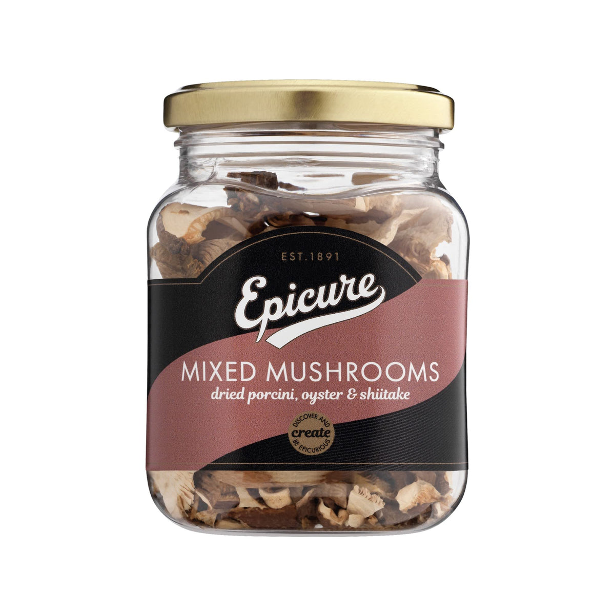 Epicure Mixed Dried Mushrooms (Porcini, Oyster & Shiitake) - 25g | 6-Pack | Dried