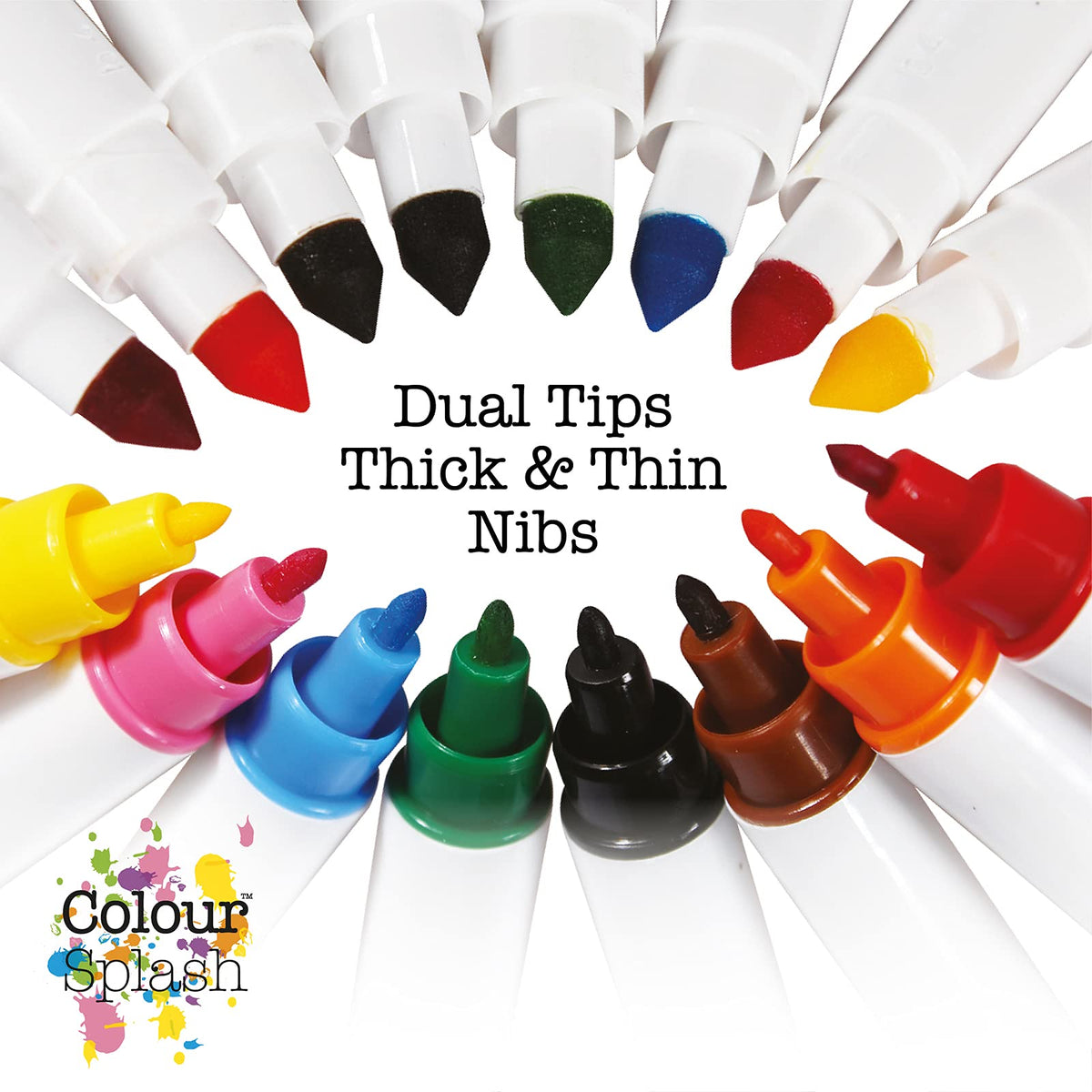 Colour Splash Edible Food Colouring Pens - Dual Tip Icing Pens, Pack of 2 (2ml) 3