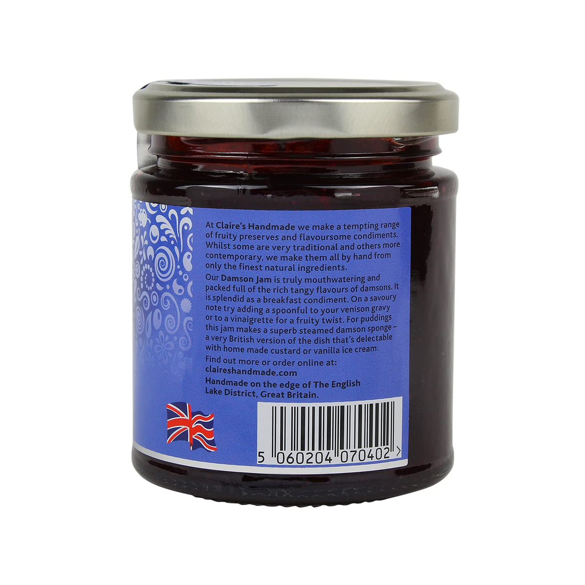 Claire's Handmade Damson Extra Jam - Tart Flavour, Gluten Free, Suitable for Vegans - 227g 3