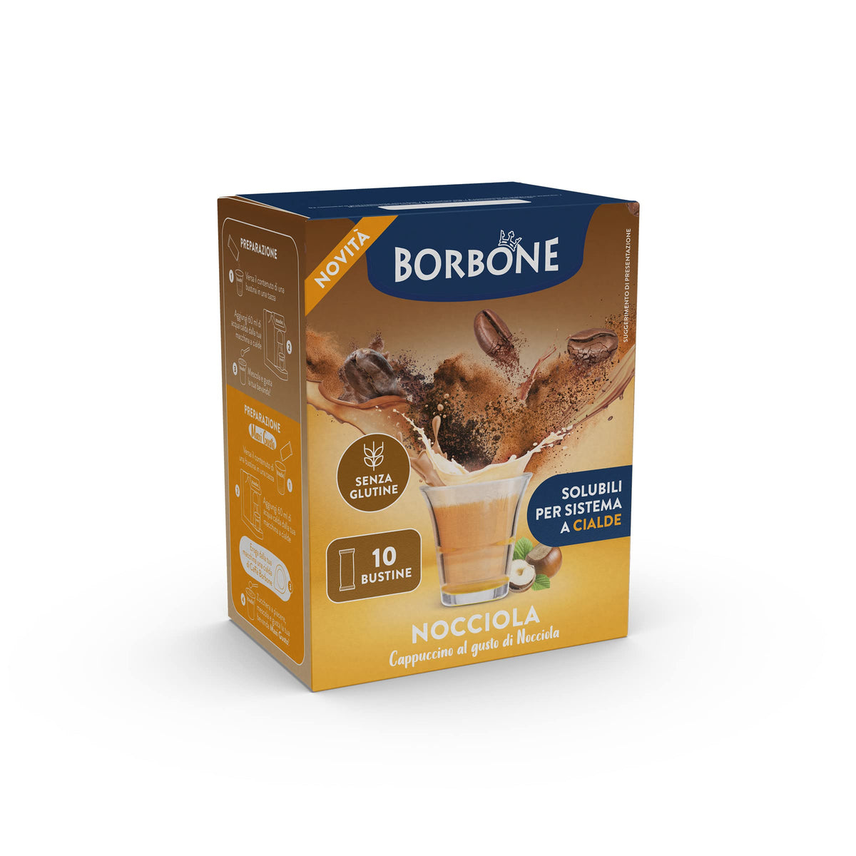 Caffè Borbone Hazelnut Coffee Sticks - 80 Individual Sticks | Instant Hot Drink | Gluten-Free 9