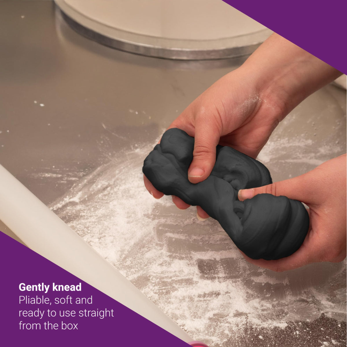 Culpitt Super Soft Sugar Paste - Black Fondant Icing | 1kg