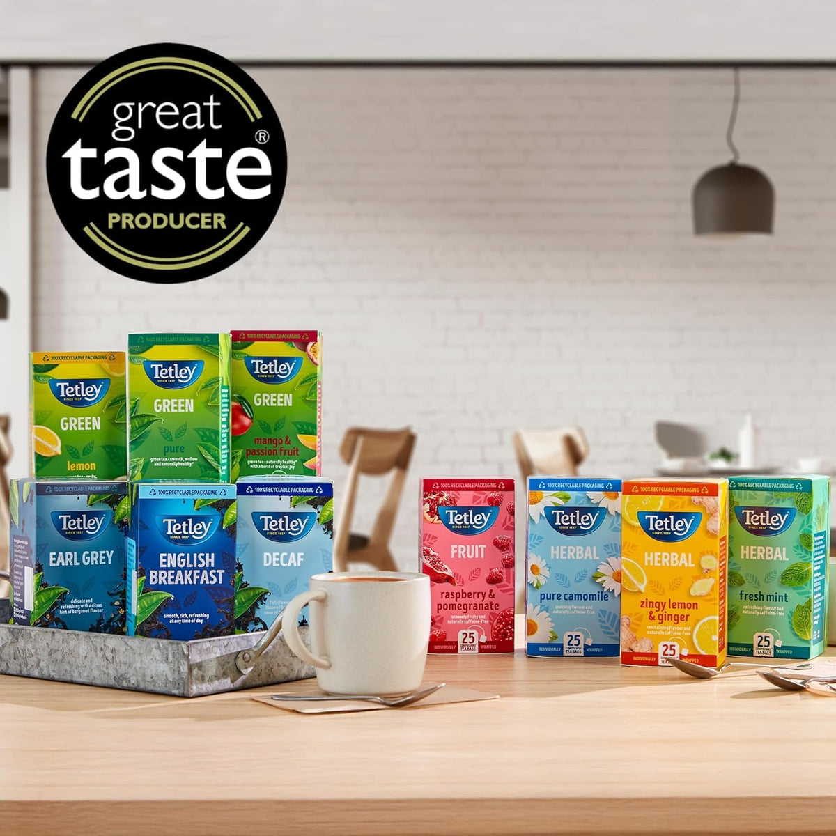 Tetley Pure Camomile Herbal Tea Bags - Soothing & Floral Infusion - 150 Teabags 7