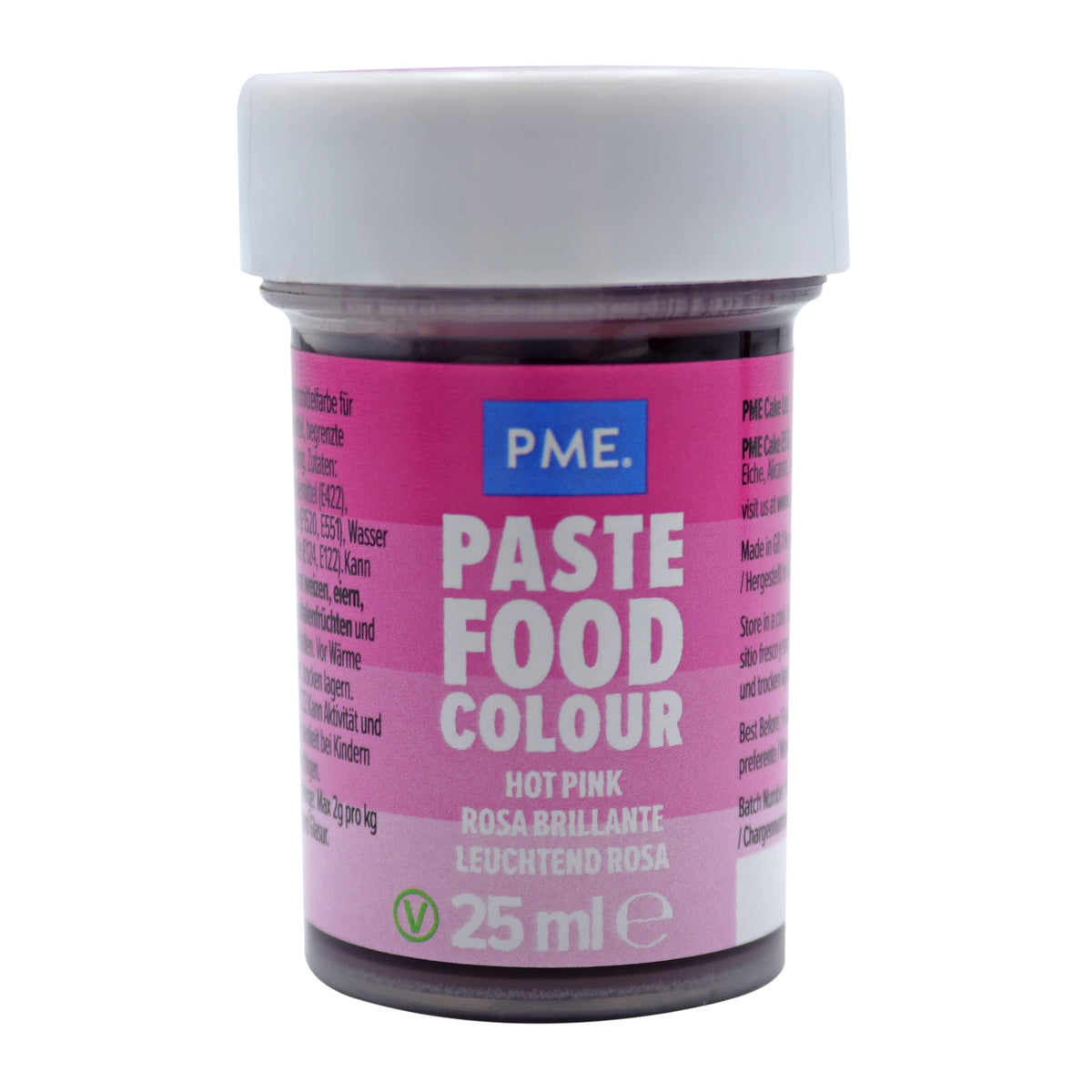 PME Hot Pink Paste Food Colouring - 25g 1