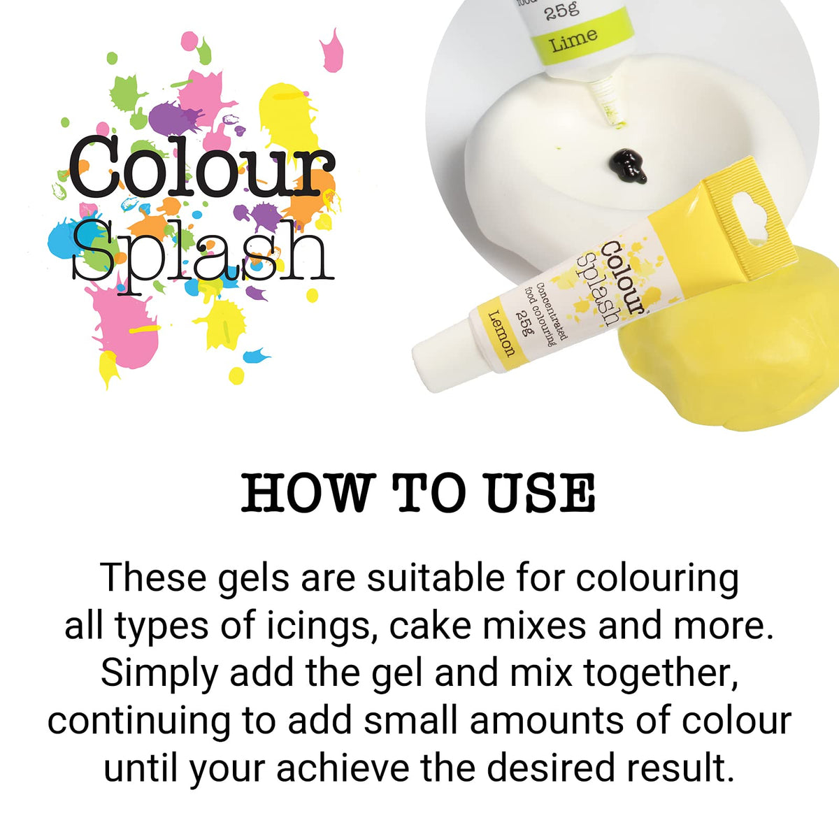 Colour Splash Naturals Food Colouring Gel Set - 5 Pack 6