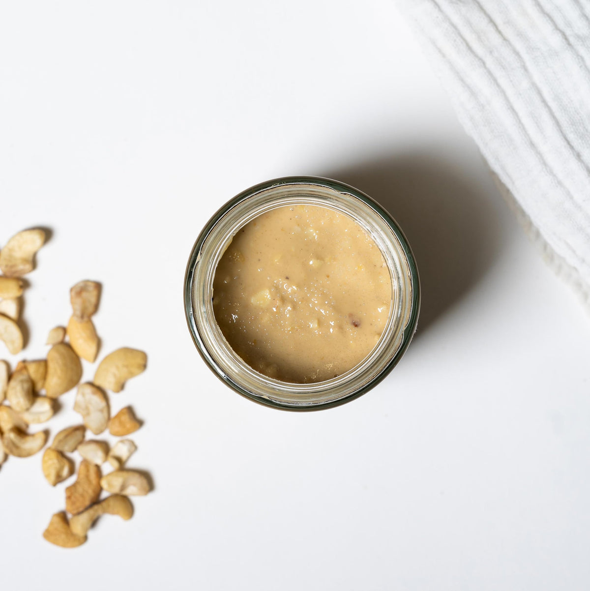 Nutural World Crunchy Cashew Butter - 100% Roasted Cashews, Great Taste Award Winner | 340g Pack of 2 3