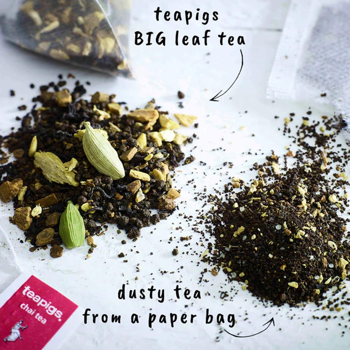 teapigs Chai Tea Bags - Authentic Spiced Blend, Whole Leaf Quality, 100 Count (Pack of 2) 4