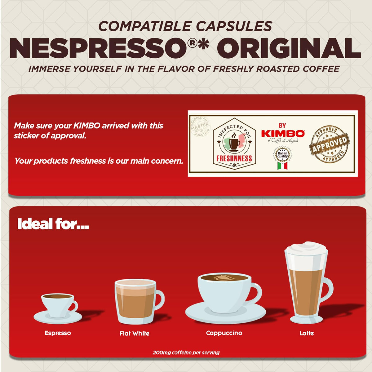 Kimbo Coffee Espresso Barista Ristretto - Intense Dark Roast, Nespresso Compatible | 20 Capsules 3