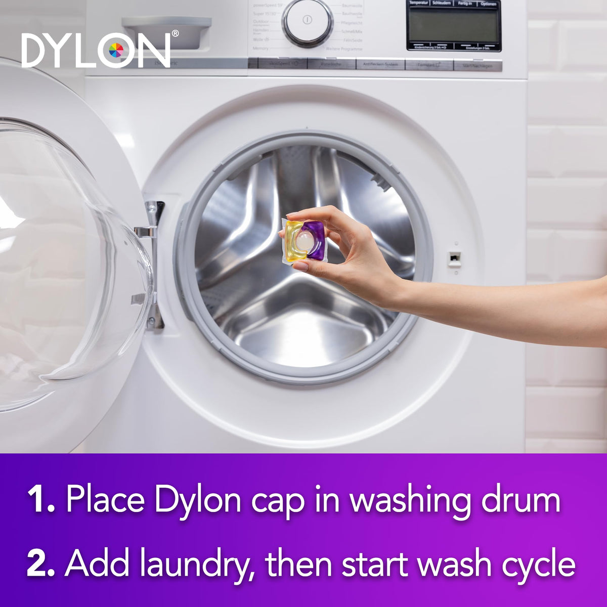 Dylon Black & Dark Colour Caps - 72 Wash Loads (4 x 18 Count Packs) 4
