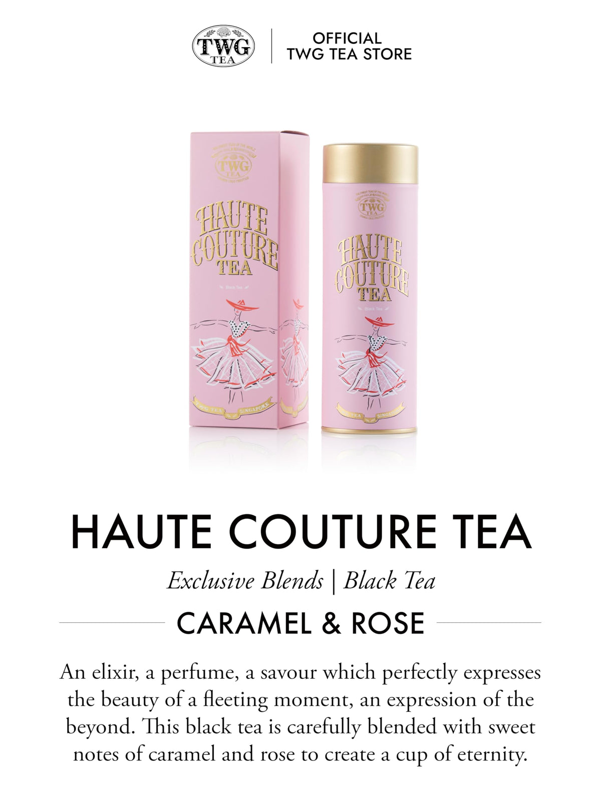 TWG Tea Haute Couture Tea - Caramel & Rose Loose Leaf Black Tea | 100g 3