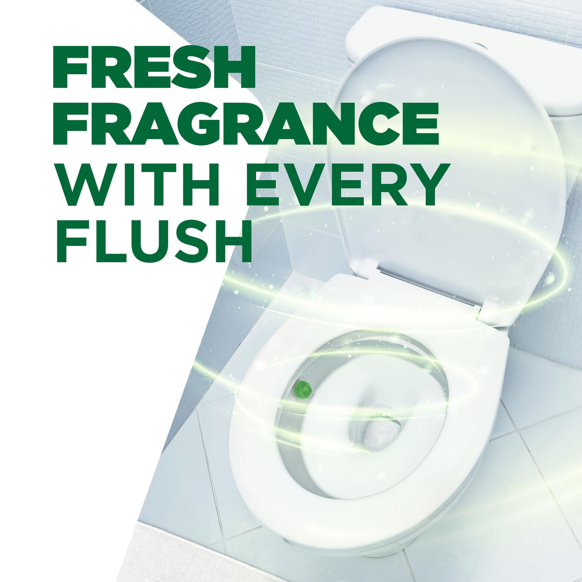 Harpic Hygienic Fresh Sticker Toilet Block - Long Lasting Fragrance, Pine Scent, Pack of 4 6