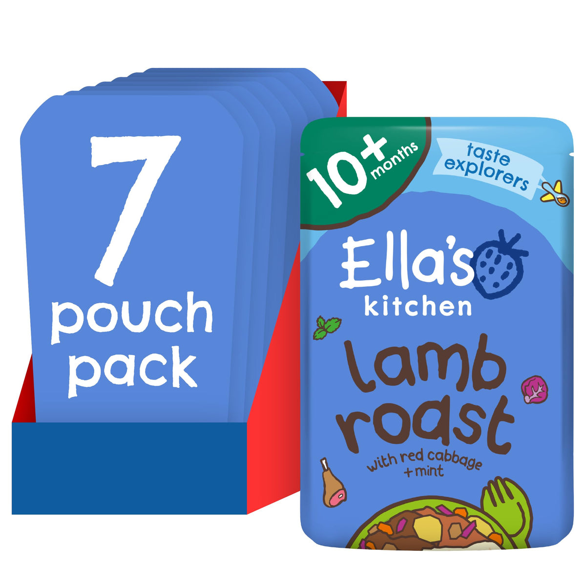 Ella's Kitchen Lovely Lamb Roast Dinner with All The Trimmings - Organic, Chunky Meal for Toddlers | 190g