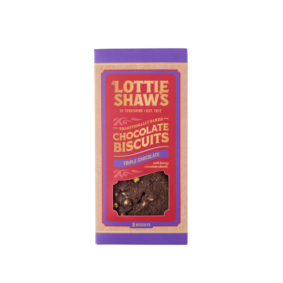 Lottie Shaw's Triple Chocolate Biscuit Box - 8 Biscuits | 180g