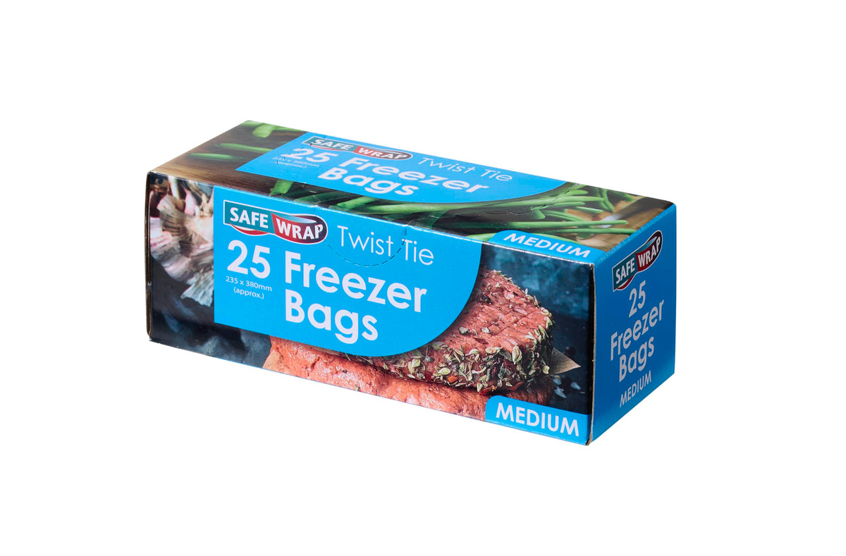 Safewrap Medium Freezer Bags - 100 Count | Extra Thick Seal | Freezer Burn Protection