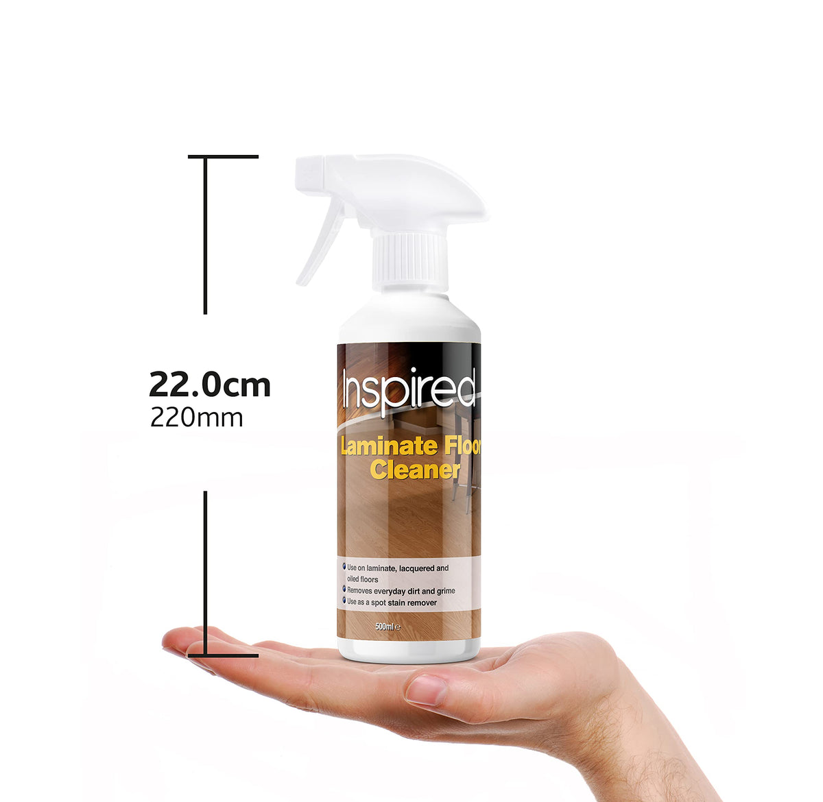 Inspired Laminate Floor Cleaner - 500ml | Streak Free | Unscented 2