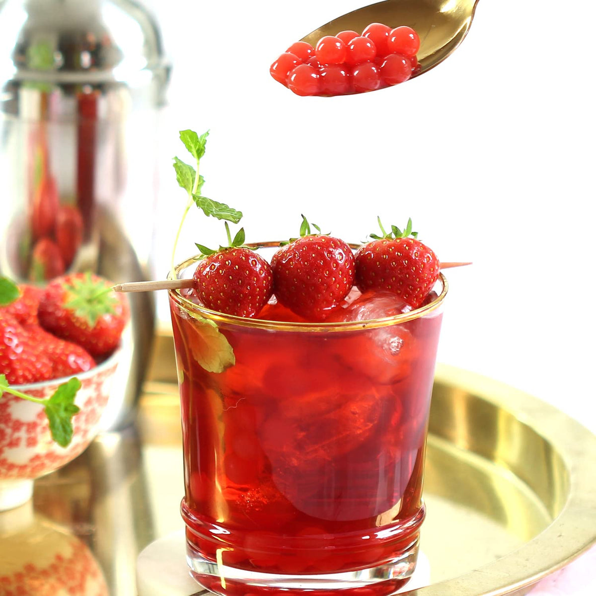 The TeaShed Strawberry Bubble Tea Syrup - 11 Servings | 330ml 2
