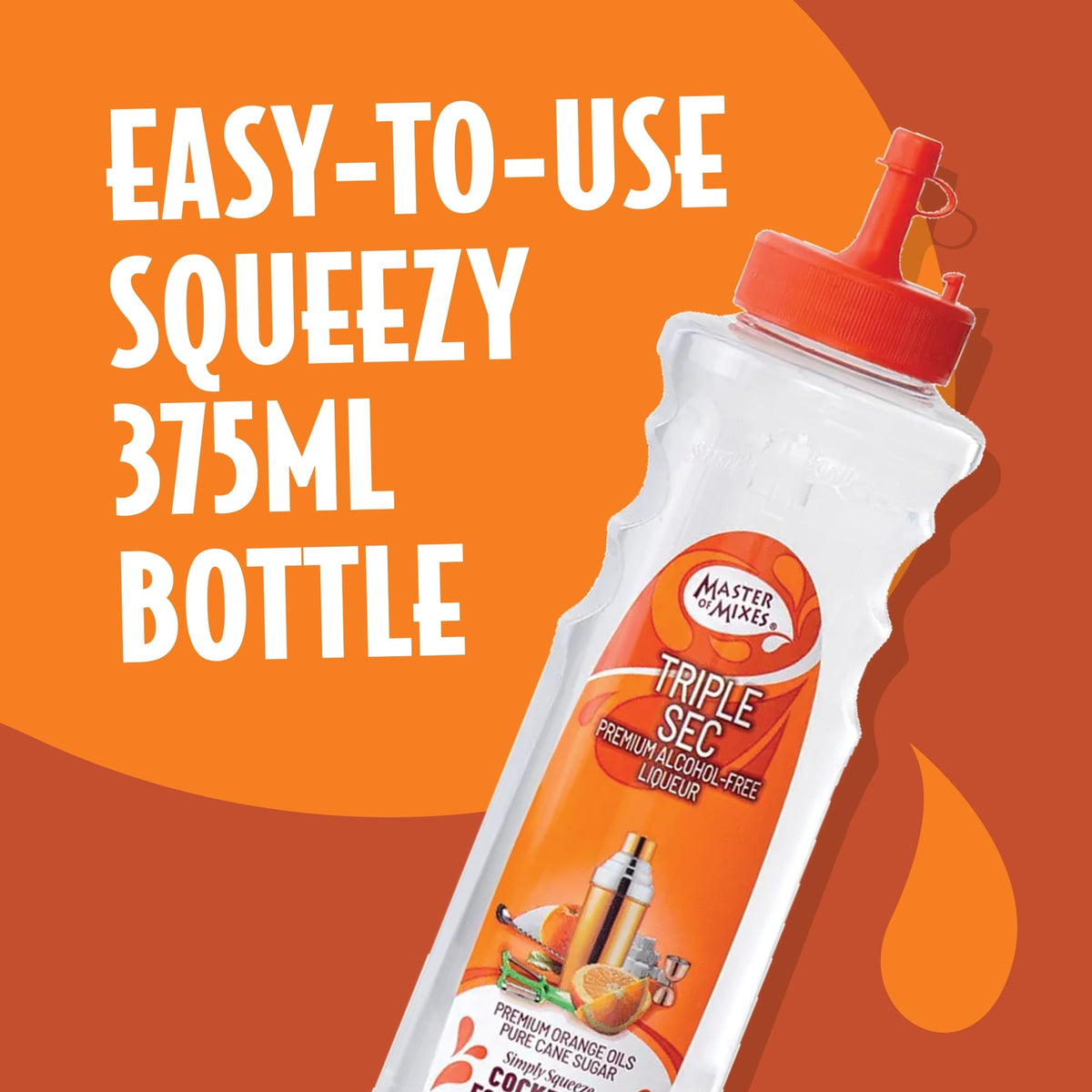 Master of Mixes Triple Sec Syrup - Sugar Cane Base | 375ml 3