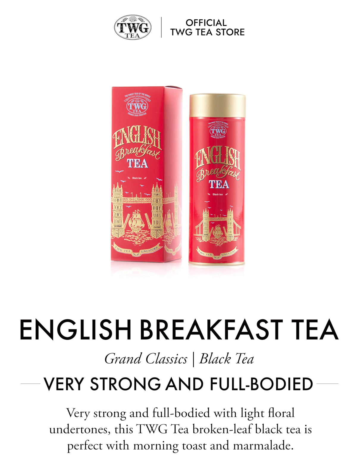 TWG Tea English Breakfast Loose Leaf Black Tea - Full-Bodied, 100g 3