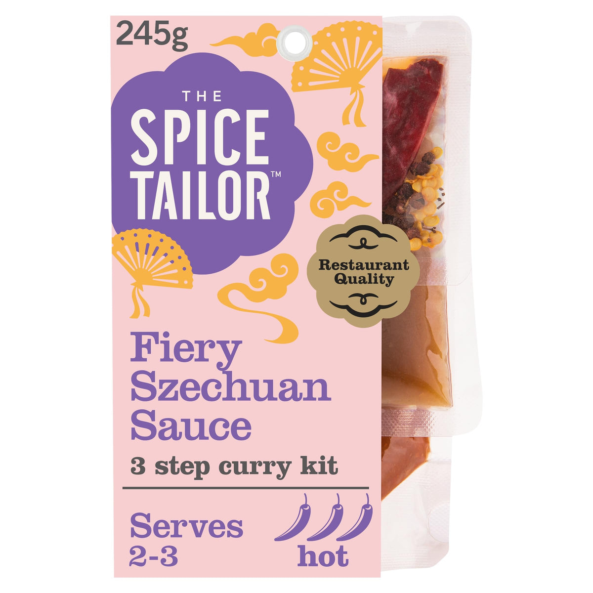 The Spice Tailor Fiery Szechuan Sauce Kit - 5 x 245g Pouches