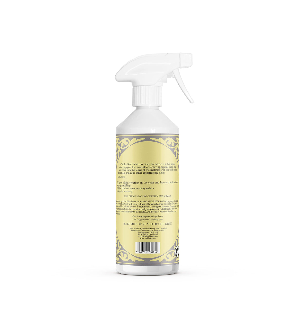 Charles Kent Mattress Stain Remover - 300 ml | Odor Elimination | Made in UK