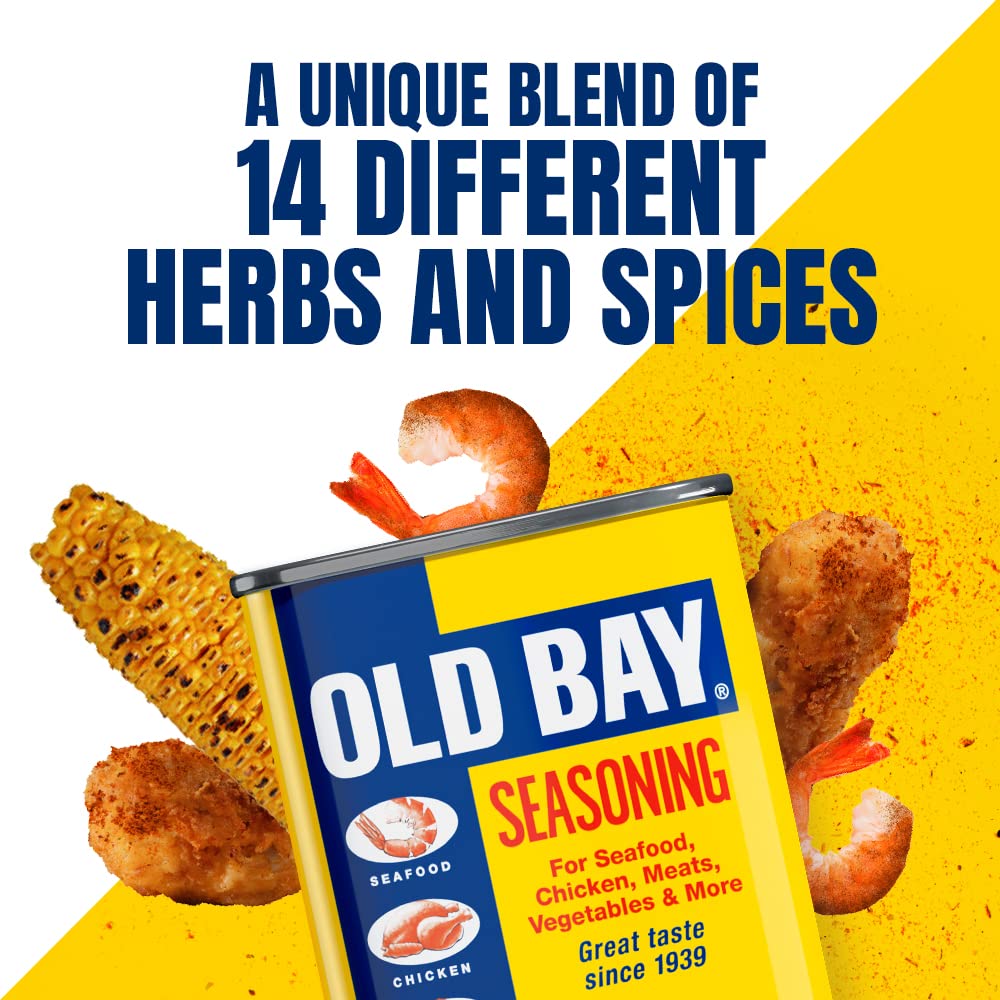 Old Bay Meat Seasoning - 14 Herbs & Spices Blend | 75g Tin (Pack of 2)