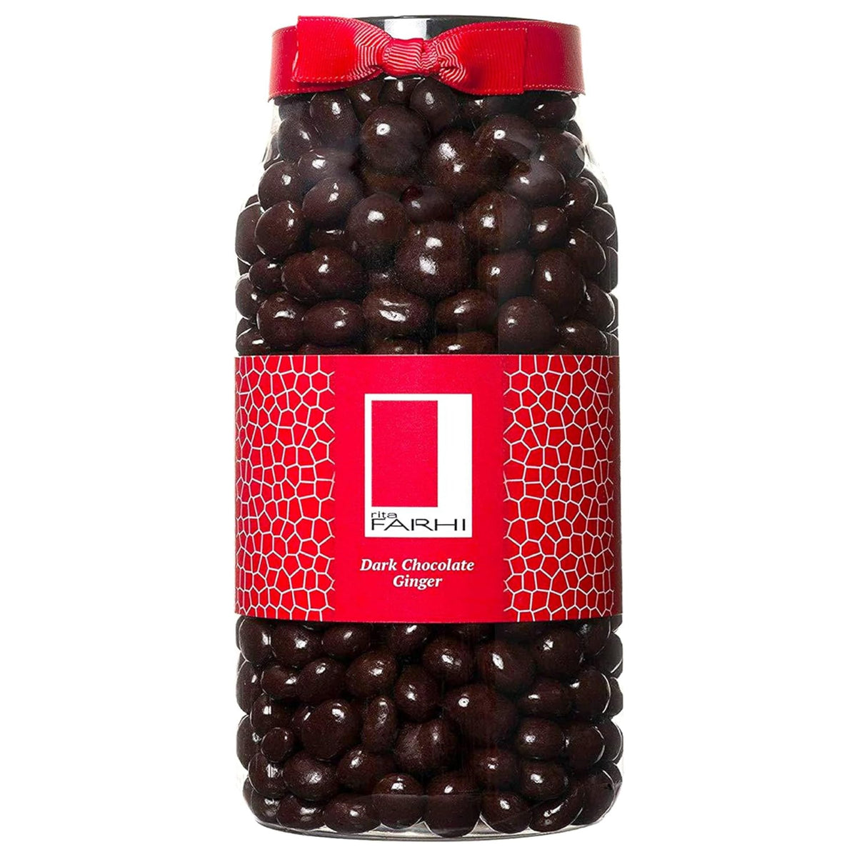 Rita Farhi Dark Chocolate Covered Ginger - 850g Jar | Vegan & Palm Oil Free