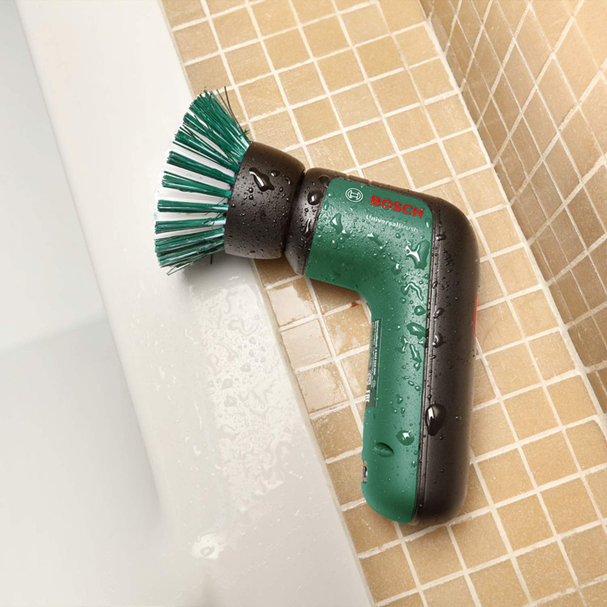 Bosch Bristle Brush - Heavy-Duty Bathroom & Kitchen Cleaning | Reusable | Green 5