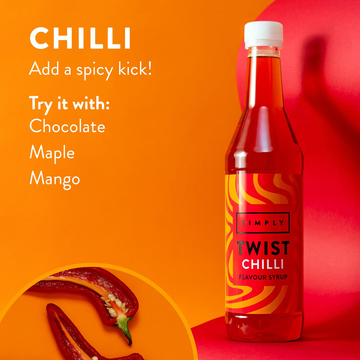 Simply Chilli Flavour Coffee Syrup - 485ml 6
