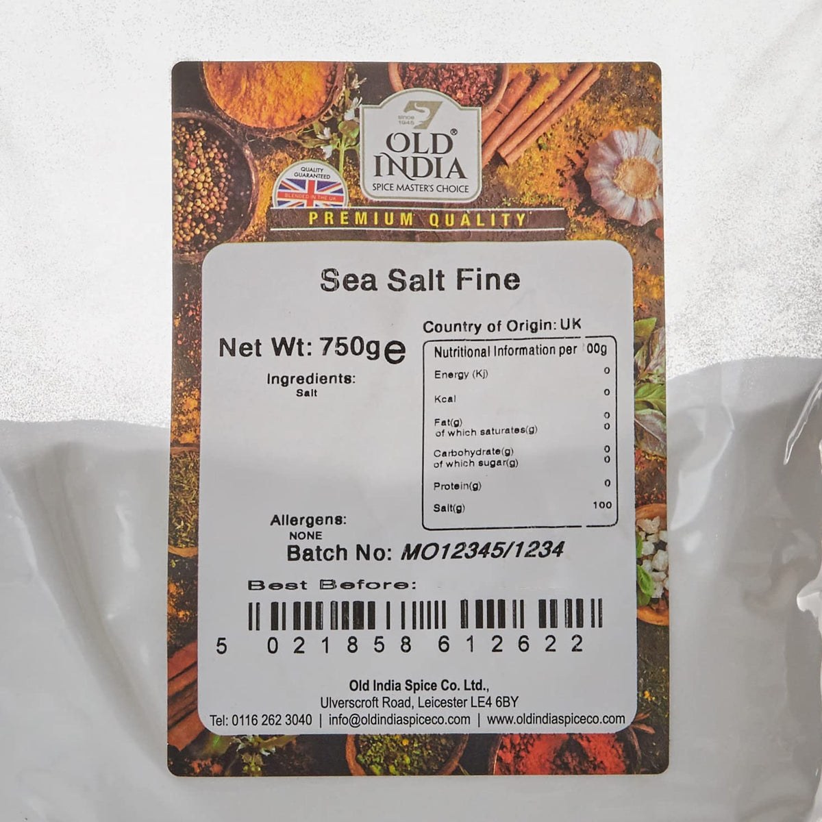Old India Fine Sea Salt - 750g