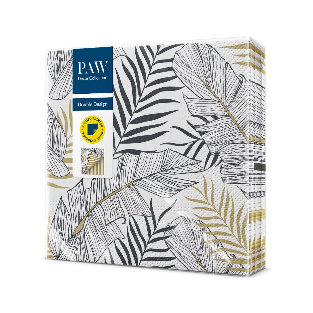 PAW Decor Collection Floral Napkins - 3-Ply FSC Certified | 20 Pieces | 33 x 33 cm 1