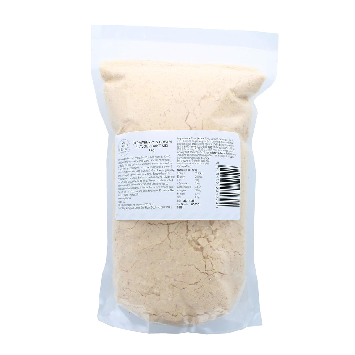 Culpitt Select Strawberry Cream Cake Mix - 1kg | Makes 2 x 8' Cakes | Bakes in 20 Mins 3
