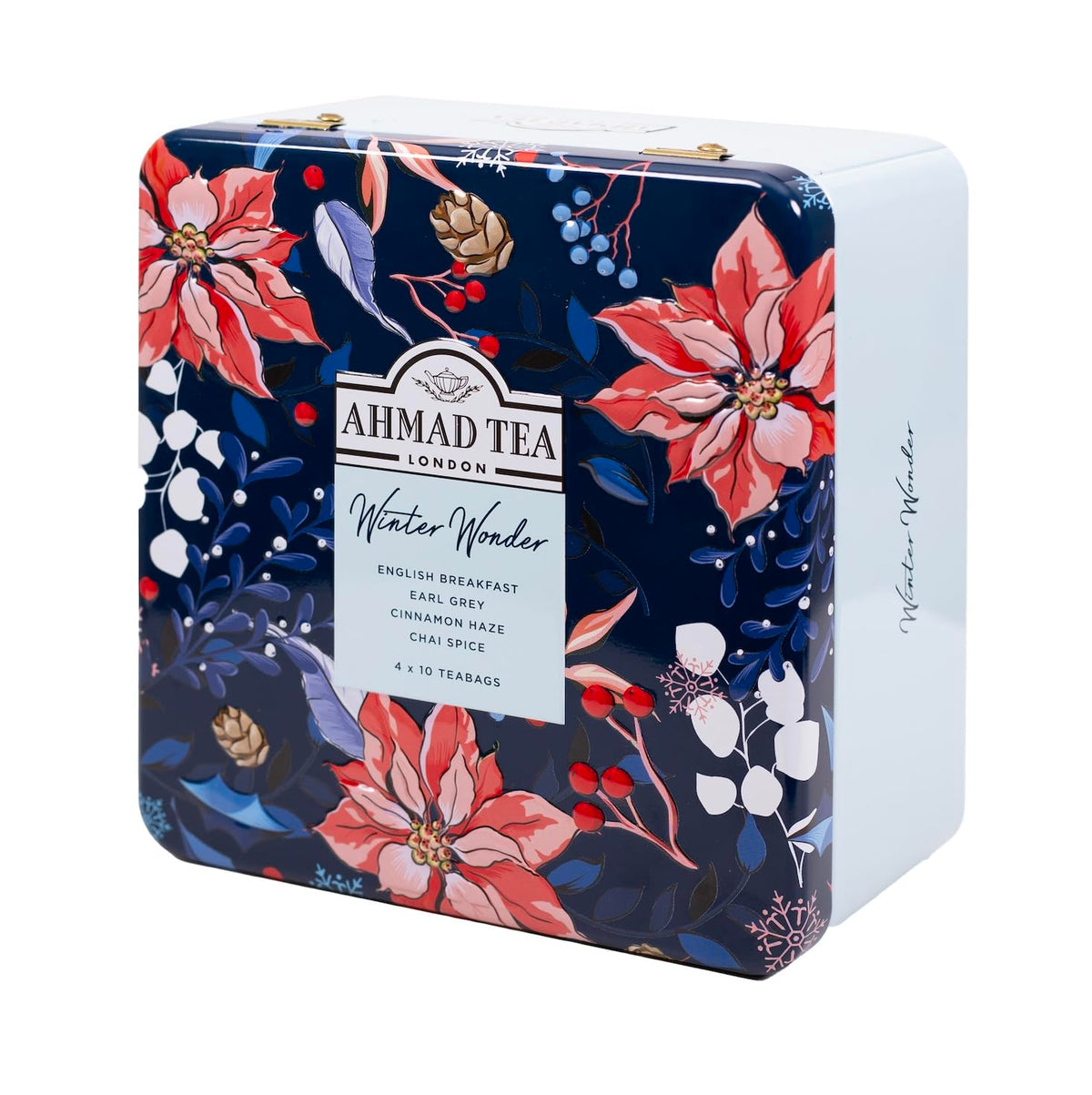 Ahmad Tea Christmas Selection Caddy - 40 Teabags, 4 Festive Flavors 1