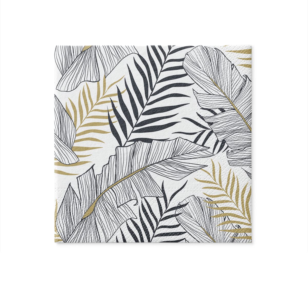PAW Decor Collection Napkins - 3-Ply Exotic Leaves Design | 33 x 33 cm | 20 Pieces 3