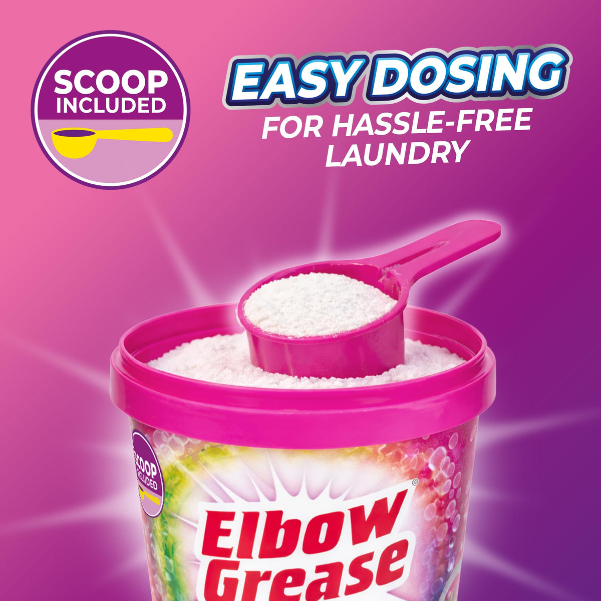 Elbow Grease Oxi Powder Stain Remover for Colours - 625g | Bleach Free | Works at Low Temperatures 6